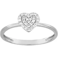 Lykken Elegance timanttisormus sydän 0,13 ct-175