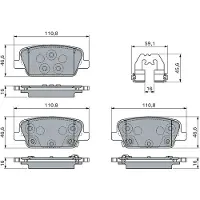 Bosch Jarrupalasarja (4kpl), levyjarru 0 986 460 153