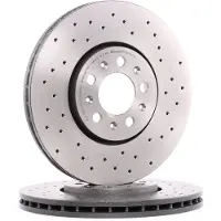 Brembo Jarrulevy 0970102X edessä, rei'itetty, tuuletettu, rei'itetty, 1 Kappale