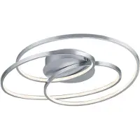 TRIO Lighting Led Gale, himmennettävä, Alumiini/harmaa/sinkki, Olohuone/ruokailutila, Metalli, Moderni