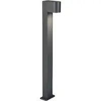 TRIO Lighting Pylväsvalaisin Roya, himmennettävä, Musta, Alumiini, Moderni
