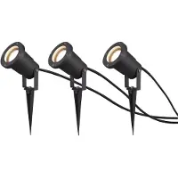 TRIO Ubangi maapiikkivalaisimet 3xGU10 11cm antrasiitti