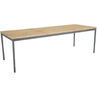 Brafab Nox Ruokapöytä Alumiini/teak 90x238 Cm - Ulkopöydät & Puutarhapöydät Tiikki Antrasiitti - 4657F-73