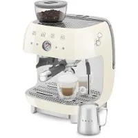 Smeg 50's Style espressokone kahvimyllyllä Kermanvalkoinen