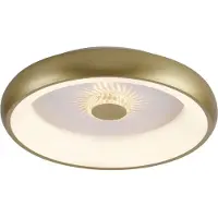 JUST LIGHT Led Vertigo, himmennettävä, Messinki/kulta, Olohuone/ruokailutila, Metalli, Moderni