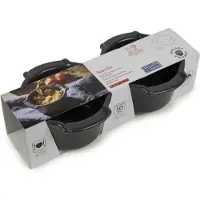 Peugeot Appolia Duo Ramekin 11Cm Mat Sort - Grey - 11 CM