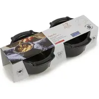 Hamelin Appolia Duo Ramekin 11Cm Sort Satin - Black - 11 CM