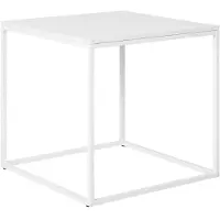 House Nordic Rasa - Side Table, White, White Frame 45X45X45 Cm - White - ONE SIZE