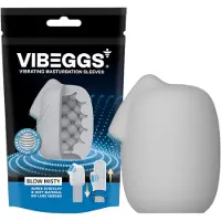 Vibeggs Blow Misty - värisevä munamasturbaattori (valkoinen)