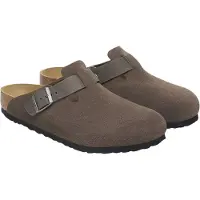 Birkenstock Boston Leve/Leoi Concrete Gray - Brown - 41