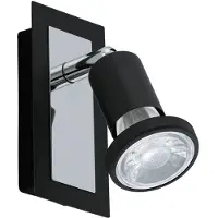 Eglo LED-seinäspotti Eglo Sarria 60x120mm musta kromi 94963
