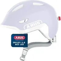 ABUS Smiley Ace Led Pyöräilykypärä, Pure Lavender