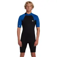 Billabong Foil 2/2 Mm Lyhythihainen Shorty-märkäpuku Selkävetoketjulla