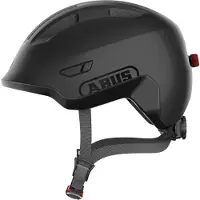 ABUS Smiley Ace Led Pyöräilykypärä, Velvet Black, 45-50