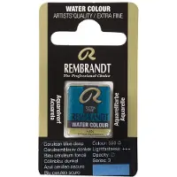 Taidepiste Rembrandt akvarelli 550 Cerulean Blue Deep - 1/2 nappi