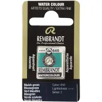 Taidepiste Rembrandt akvarelli 640 Bluish Green - 1/2 nappi