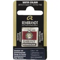 Taidepiste Rembrandt akvarelli 349 Venetian Red - 1/2 nappi