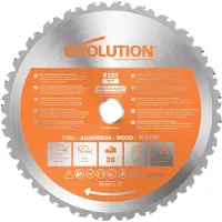 Evolution TCT-monitoimisaha RAGE 255x25.4mm Z28