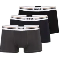 BOSS Bokserishortsit 'Revive' marine / tummanharmaa / musta