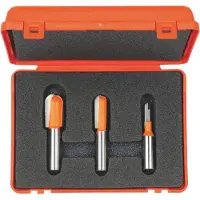 Cmt Jyrsinteräsarja round nose; 1/2'' (12,7 mm); 3 osat