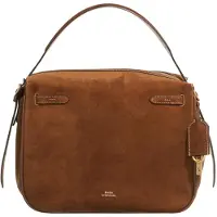 Ralph Lauren Suede/Leather-P Id Sth-Stl-Lrg - Brown - ONE SIZE