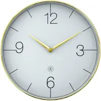 Nextime - Finesse nXt Seinäkello 30,5 cm Kulta/Harmaa