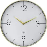 Nextime - Finesse Large nXt Seinäkello 51 cm Kulta/Harmaa