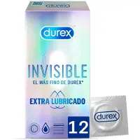 Durex Erittäin ohuet kondomit Invisible, 12 kpl