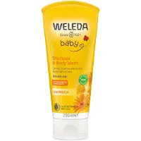 Weleda Baby and Child shampoo ja suihkugeeli lapsille kehäkukka 200 ml
