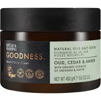 BAYLIS & HARDING Goodness Oud, Cedar & Amber suolakuorinta vartalolle 450 g