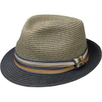 Stetson Licano Toyo Trilby Straw Hat Navy Hatut 59/L