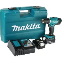 Makita Pora/ruuvinväännin DDF487RTJ; 18 V; 2x5,0 Ah akku