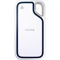 SanDisk Extreme 2 Tt USB 3.2 Gen 2 (USB-C) -ulkoinen SSD, iskunkestävä, kannettava, PS5-yhteensopiva, valkoinen