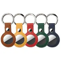 4smarts Leatherette Case Set for AirTags 5 pices (yellow, žalias, ruda, red, mėlynas) (yellow, žalias, ruda, red, mėlynas)