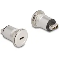 DeLOCK 88193, USB A + USB C, USB 2.0, 480 Mbit/s, Naaras, Naaras, Suora