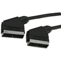 MediaRange MRCS152, 1,4 m, SCART (21-pin), SCART (21-pin), Uros, Uros, Musta