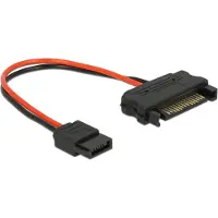 DeLOCK – Cable Power SATA 15 pin plug > Power Slim SATA 6 pin receptacle 10 cm (84873)