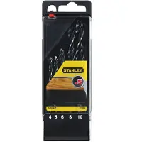 Stanley STA56001-QZ, Porakone, puu, 4/5/6/8/10 mm, 5 kpl