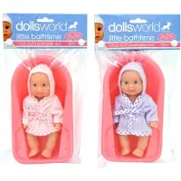 DOLLSWORLD Nukke Pieni kylpyhetki, 17 cm