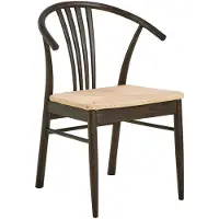 Ebuy24 tuoli, ruskea/valkoinen 2 kpl