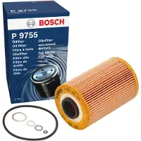 Bosch P9755 öljynsuodatin – halkaisija 82 mm, korkeus 129 mm, suodatin - BMW - E34, E28, E32, E24, M5 e34, E12, E23, M6 e24. Alpina - B10, B6