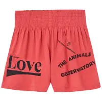 The Animal Observatory Ostrich Kid Shorts Red - Red - 10 Y