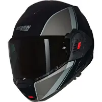 Nolan N120-1 Erityinen maalaus Flip-Up Kypärä Musta/Hopea/Harmaa unisex, size XL