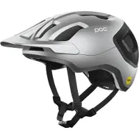 POC Axion Race Mips Uranium Black/Argentite Silver Matt Pyöräilykypärät XS