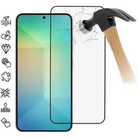Mtp Products Samsung Galaxy S25 Koko Peittävä Panssarilasi - 9H - Musta Reuna