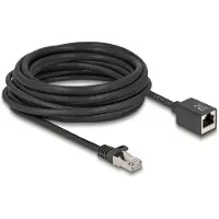 DeLOCK 90320, 1 m, Cat6a, S/FTP (S-STP), RJ-45, RJ-45, Musta
