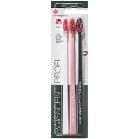 Swissdent Profi Colours Toothbrush Trio (Light Pink/Pink/Green)