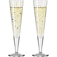 Ritzenhoff Goldnacht Champagneglas, 2 Stk., Sparkle - Nude - 20.5 CL