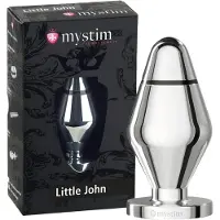 Mystim Little John - pieni sähköinen anustappi (hopea)