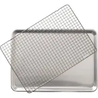 Nordic Ware Naturals -leivinpelti grilliritilällä 32,7 x 45,4 cm